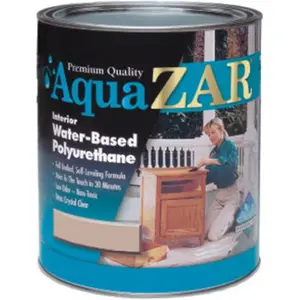 212 MAIN Zar 32513 Satin Water-Based Polyurethane - 1 Gal, Pack of 2, Environmentally Safe for Furniture, Cabinets, Floors, Satin Finish (Automotive & Motorcycle Paint Care, Woodwork)