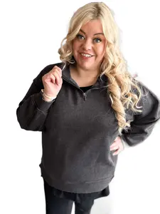 Charcoal Quarter Zip Pullover