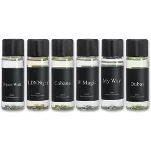 Hotel Collection  Oil Set 20 mL / 0.68 fl oz - Luxury  Essential Oils for Diffuser &  Scenting, Inspired by  5- Hotels - 6  Scents  Set