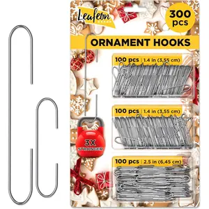 300 Pack Christmas Ornament Hooks for Christmas Tree Decoration Best Holiday Ornament Hangers