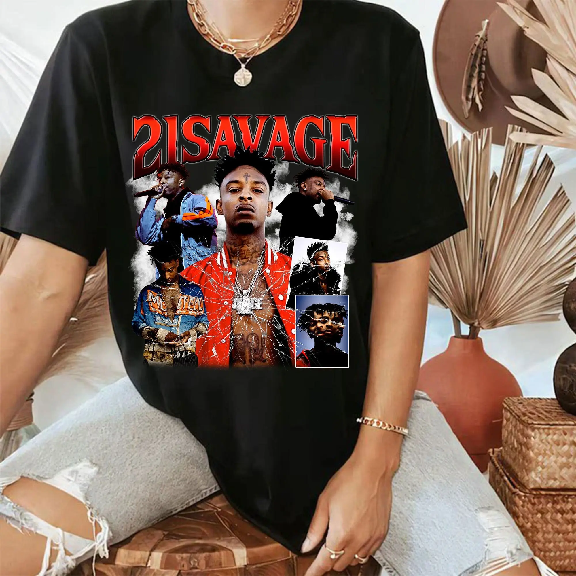 Personalized 21 Savage Shirt, Vintage 90s T-Shirt, 21 Savage Homage Sweatshirt, Rapper Homage Shirt, 21 Savage Fan Shirt, Drake Shirt, Gift for Dad, Sweatshirt for Women, Gift for Mom, Gift for Fan, Gift for Her, Gift for Him, Gift for Friends