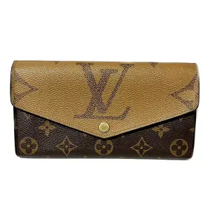 Pre-owned Louis Vuitton Canvas Small Leather Goods Sarah Monogram Giant Wallet