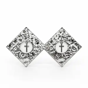 Inner Faith- Square Stud Earrings