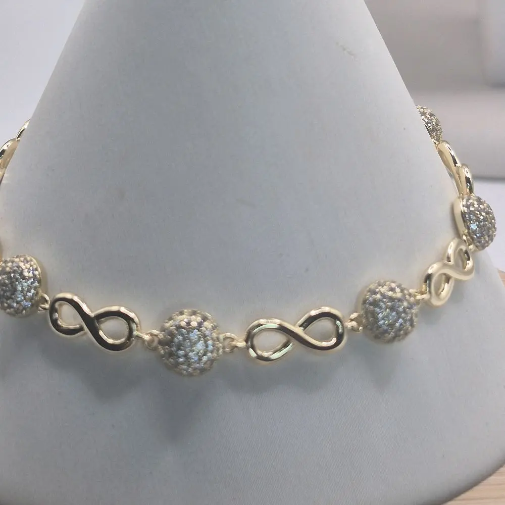 infinity bracelet  laminated gold