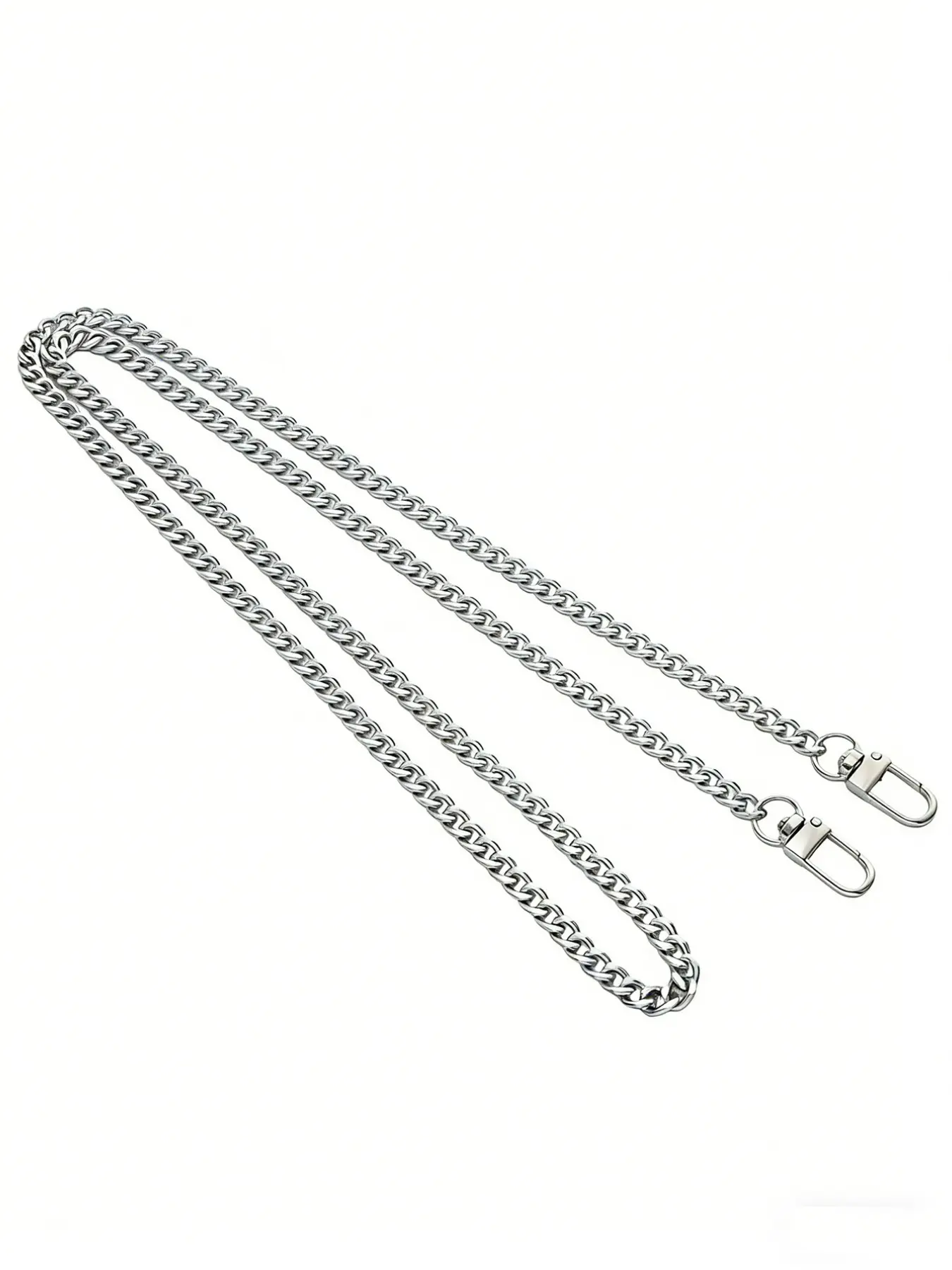 Faux Silver Color Chain Shoulder Strap, Fashionable Chain Strap, 23.62-43.31inch Replacement for Crossbody Bag & Handbag, Casual Style All Seasons Accessory, Purse Accessories, Bag Chains for Handbags