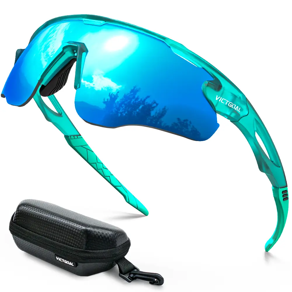 VICTGOAL Polarized Cycling Glasses for Men Women UV400 Protection Bicycle Eyewear Mountain Road Bike Eyeglass for Outdoor Sports Running Hiking Baseball