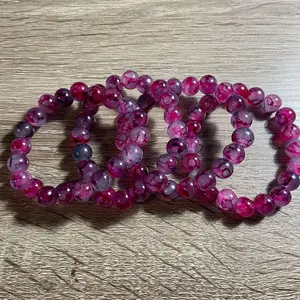 Orchid Beaded Bracelet