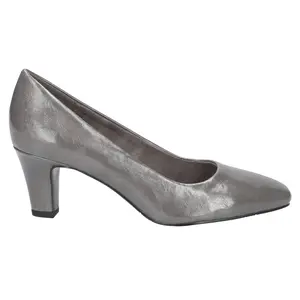 Easy Street Womens Poet Square Toe Pumps Dress Casual Mid Heel 2-3" - Grey
