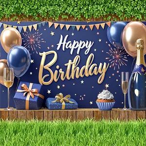 Birthday Party Decorations for Boys Girls Time To Adult Happy Birthday Banner Happy irthday Balloons  Birthday Yard Sign Party Supplies