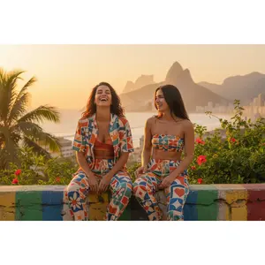 Selaron Print Button Shirt