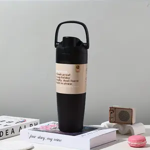 30oz Stainless Steel Large Capacity Insulated Tumbler | Creative Fashionable Cup with Lid - Perfect Gift for Mom, Lover, Couple, Sister, Friend, Ideal for Home, Travel, Outdoor, Summer & Winter Use Camping