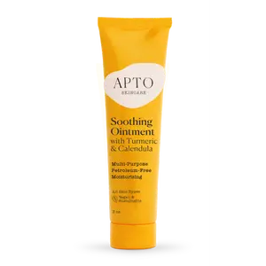 APTO Skincare Soothing Ointment w/Turmeric & Calendula: Ultra-Moisturizing Barrier Cream for Dry, Chapped Skin on Body, Face & Lips
