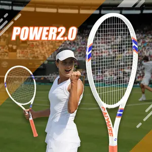 POWER 2.0 Elite Carbon Fiber Composite Racket | Pre-strung 16*19 | 290±10g | Pro Upgrade | Free Kit | Precision Engineered Frame | A Simple and Elegant Design Style