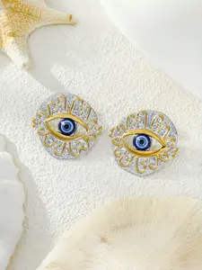 Vintage Evil Eye Stud Earrings for Women, & Silver Color, Boho Style, Lucky Protection Jewelry, Trendy Gift, Good Luck, Studs Earrings