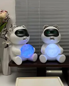 Bear-Shaped Bluetooth Speaker 2.0 Channel Stereo Sound with 1200mAh Battery Perfect for Desks & Children's Rooms Christmas Gift Choice Compact & Portable Design YM-129 Cartoon Bear Speaker with Bluetooth Connectivity and Crystal-clear Sound Quality