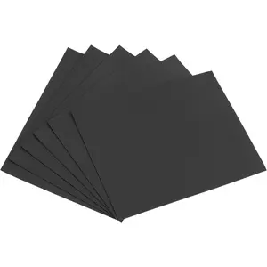 Black EVA  Sheets 11 x 8 Inch 1.7mm Thickness for Crafts DIY Projects, 6 count