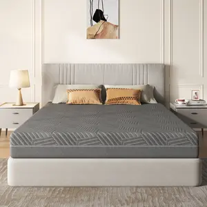 Soges Cooling Mattress, Ice Silk Top, Breathable Knit Bottom, Zip Off Washable Cover, High Density Memory Foam, Twin/ Full/ Queen/ King Size, 5/ 6/ Inch Thickness, Soft Supportive Non Slip for Dorm Apartment RV Guest Bed, U3A