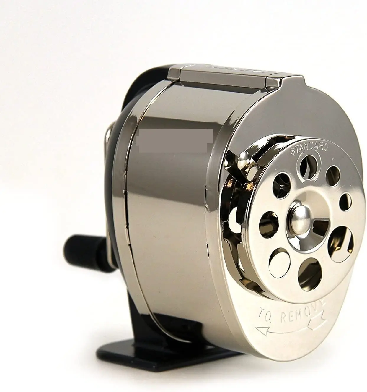 Pencil Sharpeners, Manual Pencil Sharpener Desktop and Wall Mount Pencil Sharpener, Silver 8 Sizes Holes