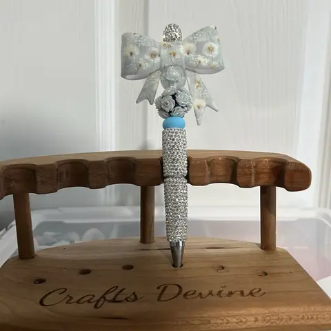 Large Bow Rhinestone Pen