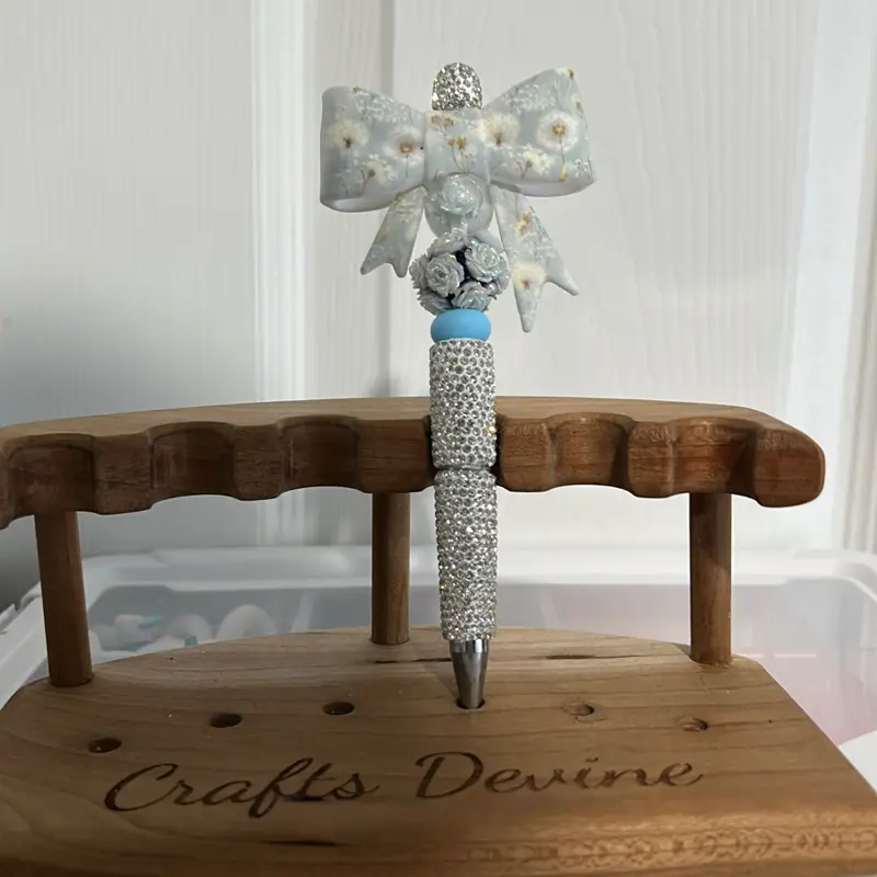 Large Bow Rhinestone Pen