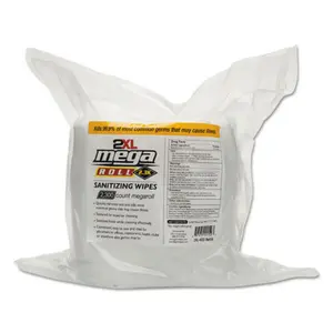 212 MAIN Disinfection Sanitizing Wipes Refill, 2XL Large Size, White, Single Ply, Unscented Towel for Sports & Outdoor Camping Hiking Personal Care