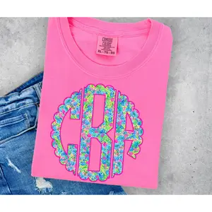 LILLY MONOGRAM COMFORT COLOR TEE 🎀