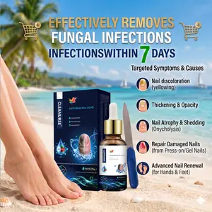 CLEANURSER Maximum Strength Comprehensive Toenail Fungus Solution Nail Care, Triple Action Formula Fights Fungus, Clears Yellow & Thick Nails