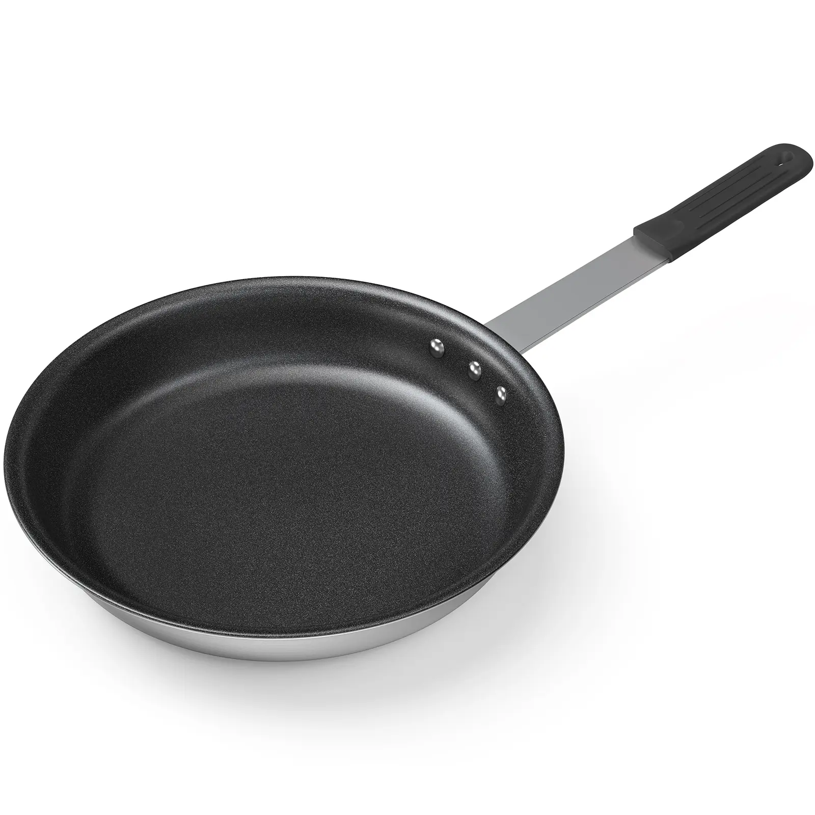 Non stick Frying Pan, Heavy-Gauge Aluminum Pan with Stainless Steel Base & Handle, Ceramic Nonstick Skillet for Induction, Electric, Gas, Oven Safe