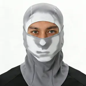 ROCKBROS Thermochromic Fleece Balaclava Breathable Waterproof - Soft High-Elastic Fabric for Cold Weather Activities