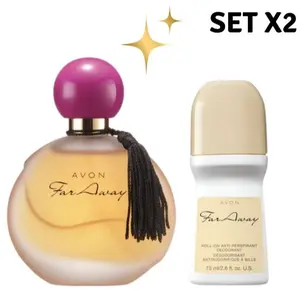 Avon Far Away Set x2 – Perfume + Roll-On Deodorant