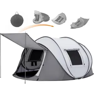 【Father's Day Gift】Outvita 2 Person Easy Pop Up Tent Waterproof Automatic Setup 2 Doors-Instant Family Tents for Camping Hiking & Traveling Summervibes