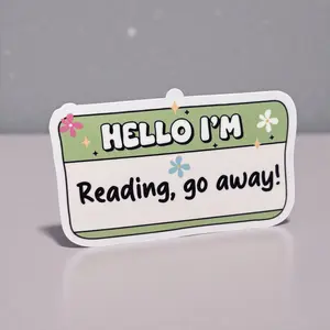 Books and Coffee Vinyl Stickers Fun Addition for Tumblers, e-readers Water Resistant Durable 3 Inch Size Perfect for Customizing Accessories