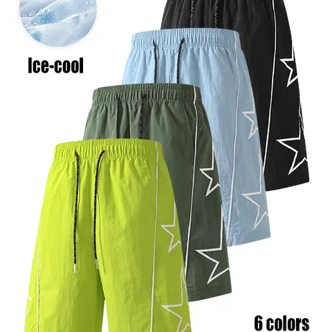 Men's pocket waist shorts, lightweight and breathable sports shorts, suitable for casual and comfortable running and fitness, suitable for all seasons men's bottoms