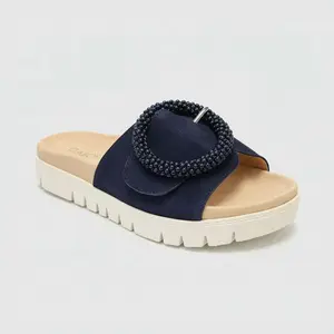 Buckle Slide by Gabor - Navy Blue