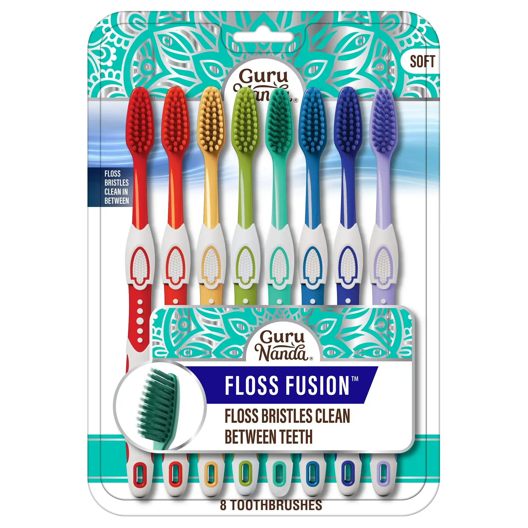 GuruNanda Floss Fusion Toothbrushes – 8 Pack GuruNanda Floss Fusion Toothbrushes – 8 Pack