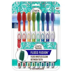 GuruNanda Floss Fusion Toothbrushes – 8 Pack GuruNanda Floss Fusion Toothbrushes – 8 Pack