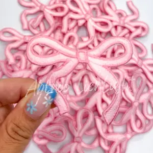 Pink Danity Coquette Bow Iron On Patch - High Quality Design for Long Lasting Wear