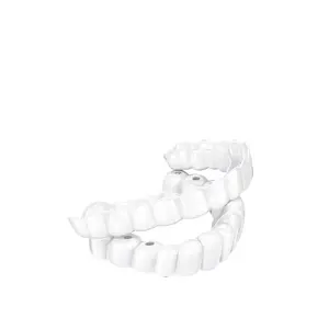 Snap-On Veneers Oral Care Kit, 3 Sets for Instant Smile Correction - Reusable Cosmetic Teeth Brightener with a Custom Moldable Fit
