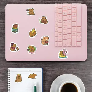 500PCS Capybara Vinyl Stickers - Cute Cartoon Decals for Laptops, Water Bottles, Journals & More!