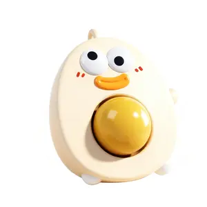 Cute Chick Squishy Stress Relief Toy – Soft Squeeze Fidget with Popping Yolk, Kawaii Desk Decor for Anxiety Relief and Sensory Fun