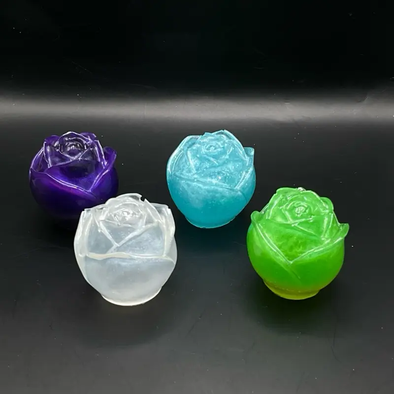 Small Rose Resin Paperweights