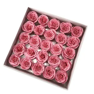 Mother's Day Awakening Rose Soap Flower Heads, Preserved Soap Flower Artificial Bouquet, DIY Festival Decoration, Warm Gift for Mom & Elder, Home Floral Ornament