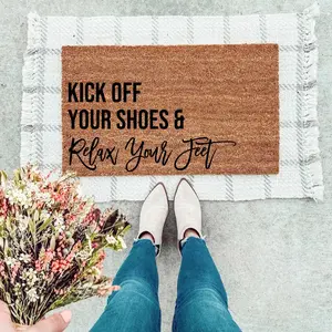 Kick Off Your Shoes Doormat Kick Off Your Shoes Doormat