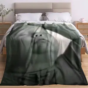 Funny Pattern Print Blanket, Flannel Series Bedding, Dormitory Blanket, Nap Blanket, Car Blanket, Office Blanket, Air Conditioning Blanket