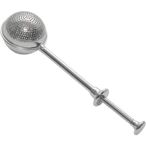 Tea Maker 304 Stainless Steel Strainer Set Accessories, Flour Sifter Tea Filter Seasoning Retractable Full Hole Ball 1 pack