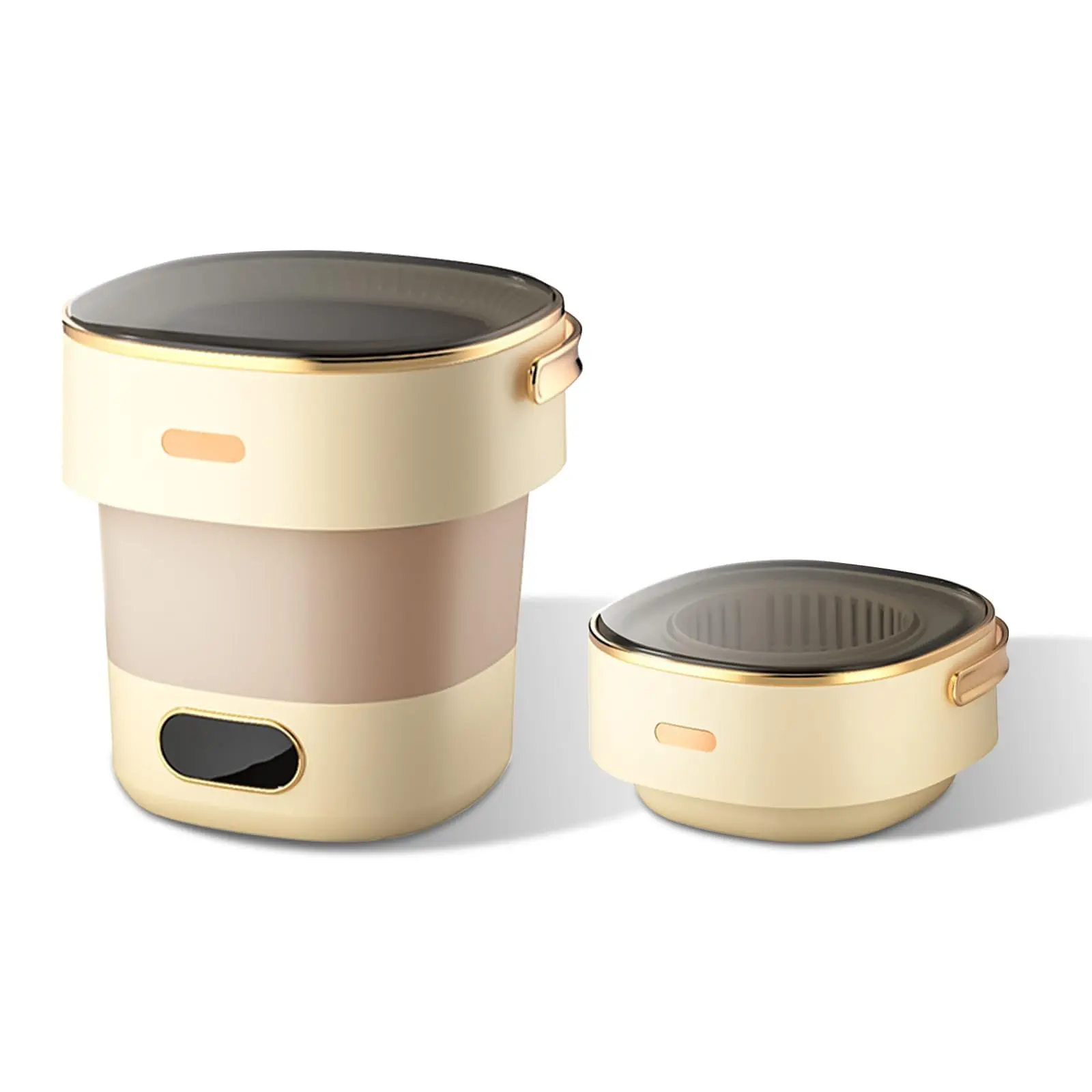 Garvee 13L Foldable Portable Mini Washing Machine and Spin Dryer with 3 Cleaning Modes, Compact Fully Automatic Design Ideal for Travel, Camping, RV, Dorms, and Small Laundry Needs
