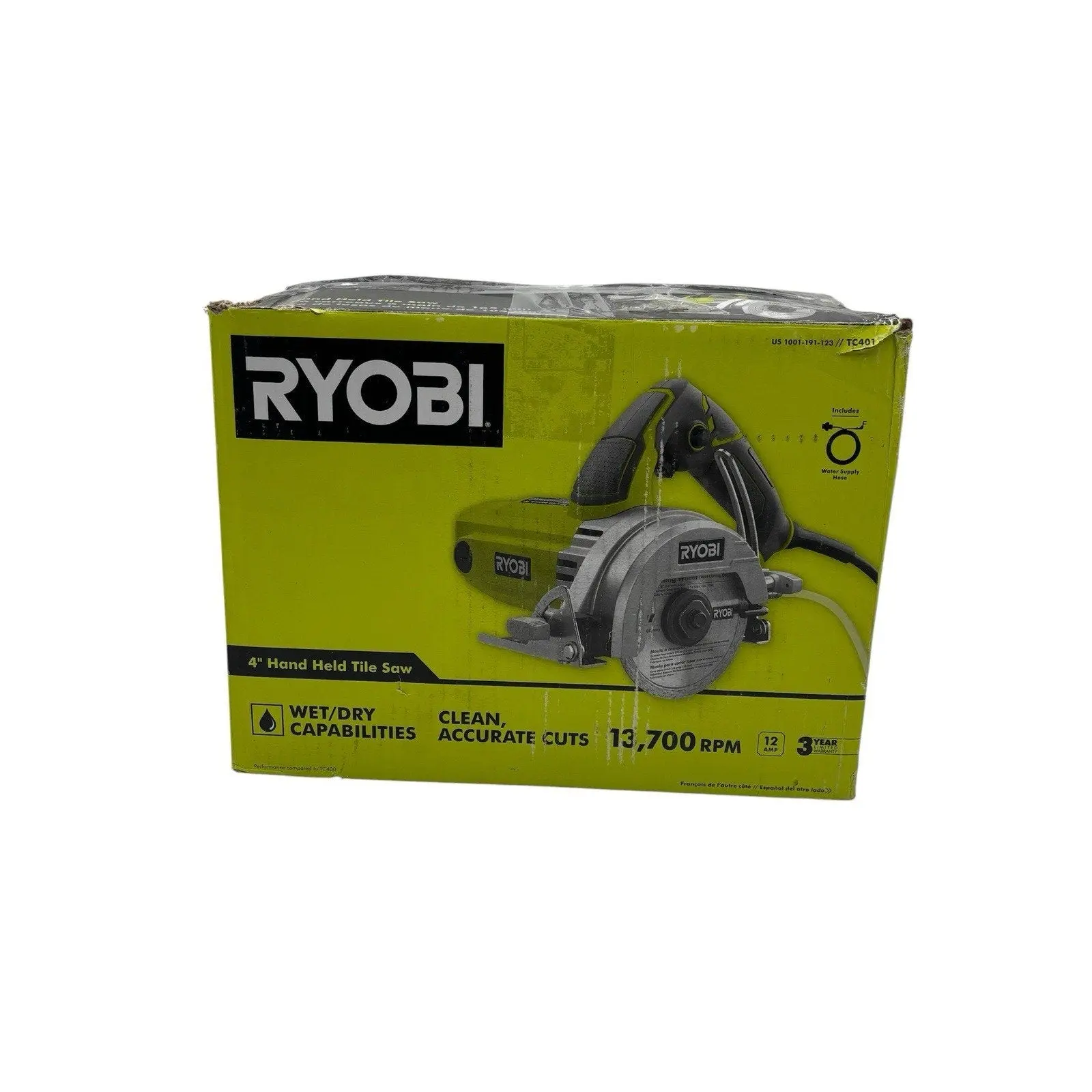 RYOBI 4 In. Hand Held Tile Saw Used
