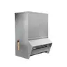 Galvanized Chicken Trough Feeder, Weatherproof Poultry Food Dispenser with Lid - 50lb