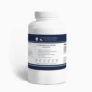 Peakform Nutrition - L-Glutamine 2000 - Muscle Recovery, Digestive Support, & Improved Focus - Amino Acid Supplement - 150 Servings
