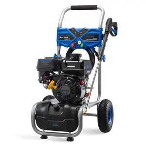 Efurden 3500PSI Gas Pressure Washer, 2.3GPM Gas Powered High Pressure Clean Machine with 209CC Engine, 4 Adjustable Nozzles for Cleaning Walls, Terraces, Vehicles, Gardens (Blue)